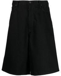 Off-White c/o Virgil Abloh - Logo-Print Knee-Length Shorts - Lyst