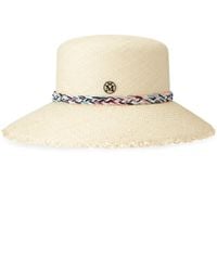 Maison Michel - New Kendall Braided-Strap Hat - Lyst