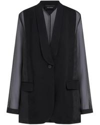 KARL LAGERFELD - Long-Sleeve Blazer - Lyst
