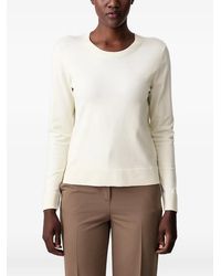 Sisley - Ribbed-Trim Sweater - Lyst