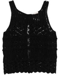 Semicouture - Lace Top - Lyst