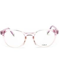 Furla - Round-Frame Glasses - Lyst
