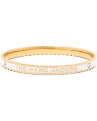 Marc Jacobs - Women The Medallion Scalloped Bangle Cream - Lyst