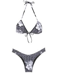 Amir Slama - Floral-Print Bikini Set - Lyst