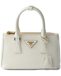 Prada - Mini Galleria Leather Tote Bag - Lyst