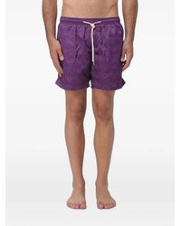 Peninsula - Verbania Paisley-Print Drawstring Swim Shorts - Lyst