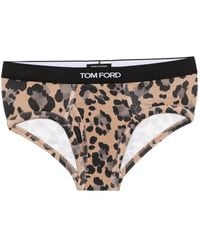 Tom Ford - Leopard-Print Briefs - Lyst