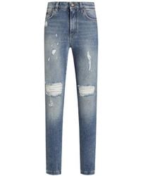 Dolce & Gabbana - Audrey Distressed Skinny Jeans - Lyst