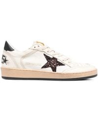 Golden Goose - Star-Patch Lace-Up Sneakers - Lyst
