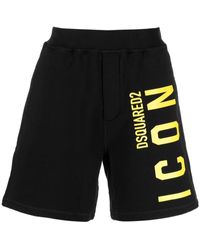 DSquared² - Icon Logo Track Shorts - Lyst