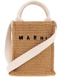 Marni - Tote Bag Aus Gewebtem Bast - Lyst