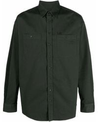 DSquared² - Logo-Print Chest-Pocket Shirt - Lyst