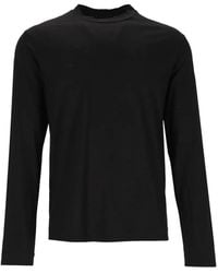 Emporio Armani - Wool Slub Jersey Jumper - Lyst