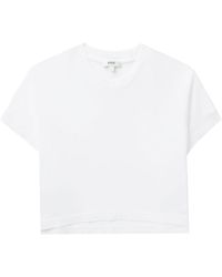Agolde - Cropped Cotton T-shirt - Lyst