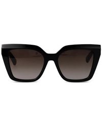 Longchamp - Square-Frame Bamboo-Detail Sunglasses - Lyst