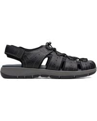 Clarks - Brixby Cove "Black" Sandalen - Lyst