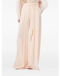 Max Mara - Cady Tassel-Detail Palazzo Trousers - Lyst