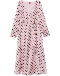HUGO - Gewickeltes Midikleid - Lyst