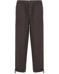 Brunello Cucinelli - Hose Mit Geradem Bein - Lyst