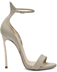 Casadei - Blade Cape Ankle-Detail Heeled Sandals - Lyst
