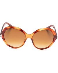Tom Ford - Annabelle-02 Round-Frame Sunglasses - Lyst