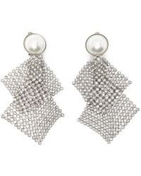 Rosantica - Frizz Embellished Clip-On Earrings - Lyst