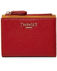 Twinset - Petit Portefeuille À Lettrage Logo - Lyst