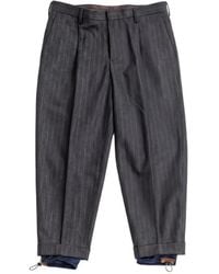 Kolor - Pinstripe Pleated Trousers - Lyst