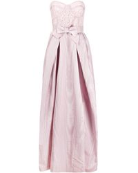 Zuhair Murad Avondjurk Met Kanten Bustier - Paars