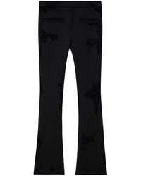 Courreges - Distressed-Effect Flared Trousers - Lyst