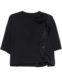 Max Mara - Frilly Jersey T-Shirt - Lyst