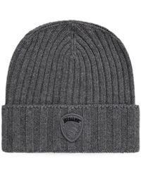 Blauer - Kenwood Ribbed-Knit Beanie Hat - Lyst