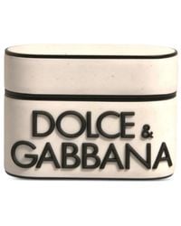 Dolce & Gabbana - Étui Pour Airpods À Logo Embossé - Lyst