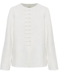 Lisa Yang - Cardigan Han Fu À Fermeture Nouée - Lyst