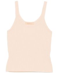 Ermanno Scervino - Ribbed-Knit Scoop-Neck Top - Lyst