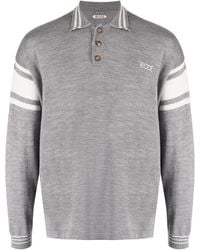 Bode - Logo-Embroidered Striped Polo Shirt - Lyst