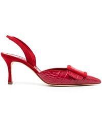 Manolo Blahnik - Mayslibi Slingback-Pumps 70Mm - Lyst