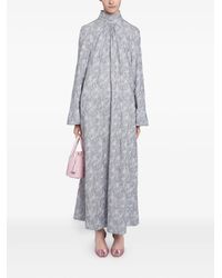 Giambattista Valli - Abito A Collo Alto Con Ricamo - Lyst