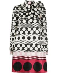 Valentino Garavani - Long-Sleeve Polka-Dot Dress - Lyst