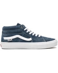 Vans - Skate Grosso Mid Blue/White Sneakers - Lyst