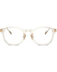 Moncler - Runde Brille Mit Transparentem Gestell - Lyst