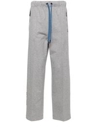 Moncler - Logo-Lettering Cotton Track Pants - Lyst