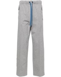 Moncler - Pantalon De Jogging En Coton À Logo Lettre - Lyst