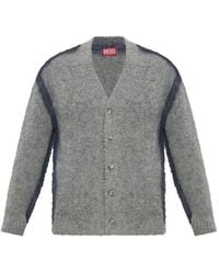 DIESEL - K-Remo Brushed-Knit Cardigan - Lyst