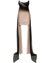 Mugler - Gradient Corset Mini Dress - Lyst