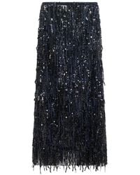 16Arlington - Dia Fringe-Sequin Maxi Skirt - Lyst