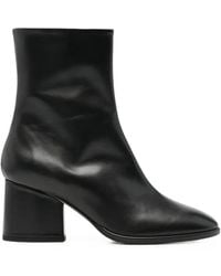 Aeyde - Ayla Stiefeletten Aus Leder Mit Blockabsatz - Lyst