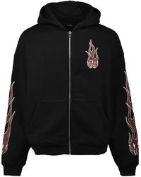 Amiri - Flame Zip Hoodie - Lyst
