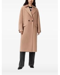 AllSaints - Sellma Double-Breasted Coat - Lyst