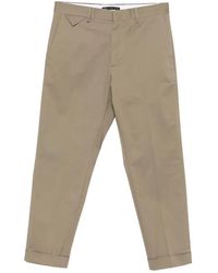 Low Brand - Cooper T1.7 Turn-Up Cuff Trousers - Lyst